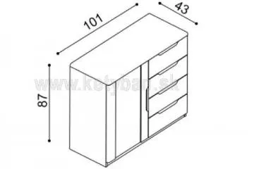 Komoda Flab 2DZ4.