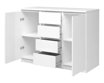 Komoda Simplicity 236 - biely lesk