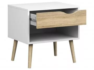 Non stolk Retro 394 - biela/dub