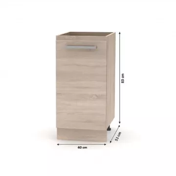 Kuchynsk linka 2,4 m, dub sonoma, NOVA PLUS