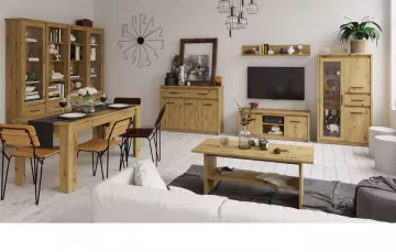 Jedlensk rozkladac stl, dub artisan, 160-210x90 cm, AIRON
