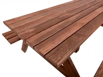 Piknik so sklopnmi lavikami 180 cm