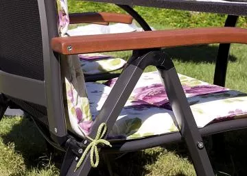 ASS COMFORT zhradn polohovacie kreslo hlinkov - antracit ierna