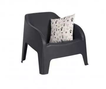PETRA ARMCHAIR plastov kreslo - grafit