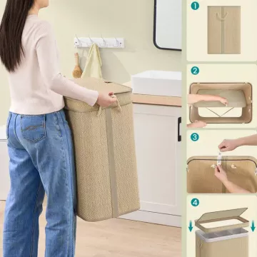 Bambusový kôš na bielizeň