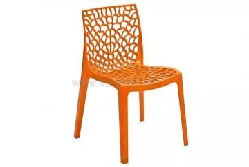 Plastová jedálenská stolička Gruvyer arancio
