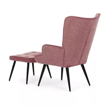 relaxačné kreslo s podnožkou Ak-303 PINK2