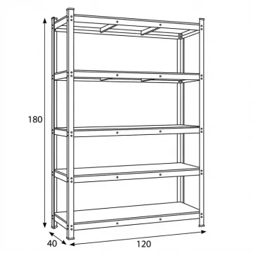 Praktický regál AUR-G2120