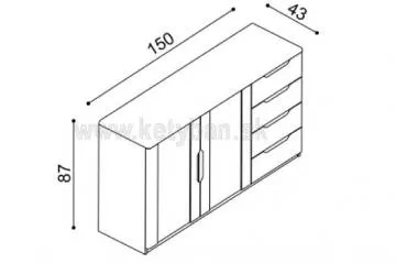 Komoda Flab 3DDZ4.