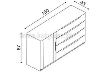 Komoda Flab 3DZ4.