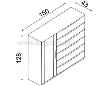 Komoda Flab 3DZ6.