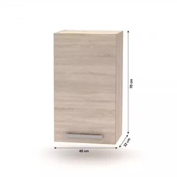 Kuchynsk linka 2,4 m, dub sonoma, NOVA PLUS