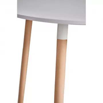 Jedlensk stl, biela/buk, priemer 80 cm, ELCAN NEW TYP 2