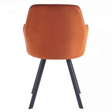Dizajnov kreslo, terakota Velvet ltka, AURIL