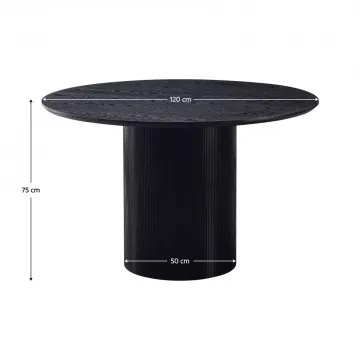 Jedlensk stl, ierna, priemer 120 cm, MAHIR TYP 2