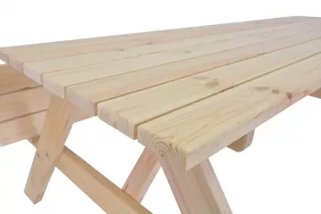 Piknik so sklopnmi lavikami 180 cm