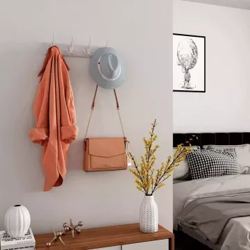 Vešiak ABP-E1030 WT - drevený, biely