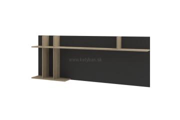 Kombinovan panel Denver plus typ 44 vo farbe grafit / dub riviera Mountine rustic