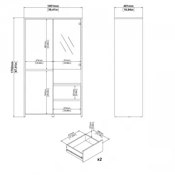  Vitrna Nerea 317 jackson hickory/biely lesk