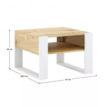 Konferenn stolk, dub artisan/biela, CARA 2