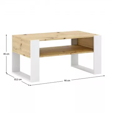 Konferenn stolk, dub artisan/biela, CARA 1