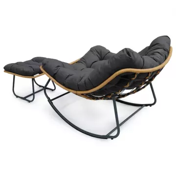 Z�hradn� hojdacie kreslo s podno�kou AZL-G5245 GREY