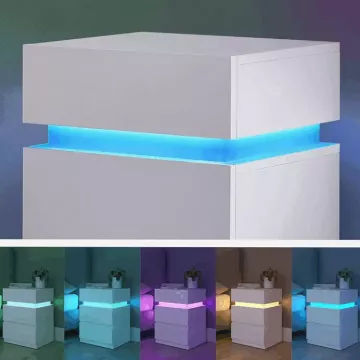 Nočný stolík ANT-E1163 WT - biely