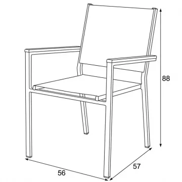 Záhradná stolička AZC-L1303