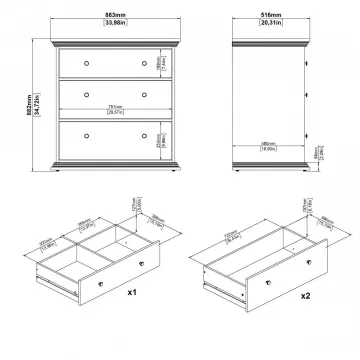 Komoda Norby 331 biela