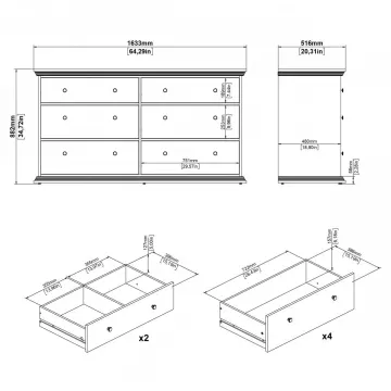  Komoda Norby 333 biela