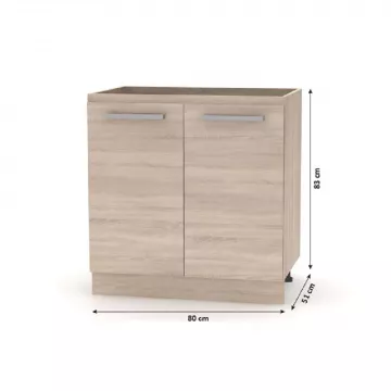 Kuchynsk linka 2,4 m, dub sonoma, NOVA PLUS