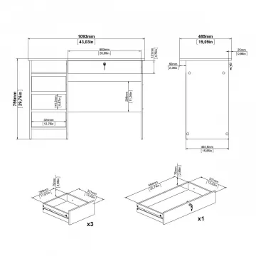 Psac stl Felix 519 ierny mat