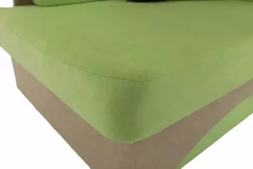Rozkladacie kreslo, zelen/bov, prav, KUBO 