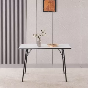 Jedlensk stl, biela/ierna, 120x75x75 cm, NALAK TYP 2