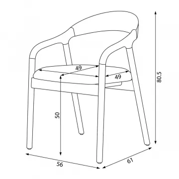  jed�lensk� kreslo Dch-v3202 rozmery