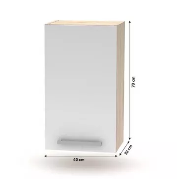 Kuchynsk linka 2,4 m, dub sonoma/biela, NOVA PLUS