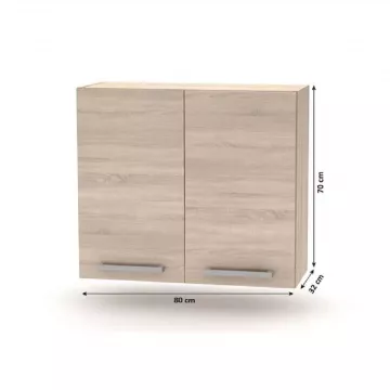 Kuchynsk linka 2,4 m, dub sonoma, NOVA PLUS