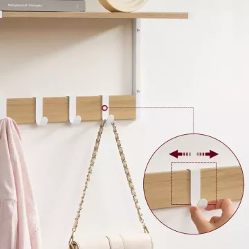 Súprava nástenných políc v dekore duba