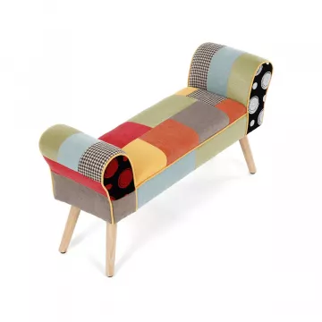 Farebný patchwork taburet