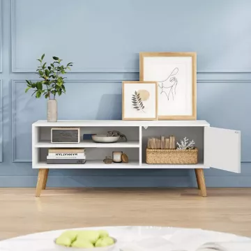 Televízny stolík AKF-E1146 WT - biely