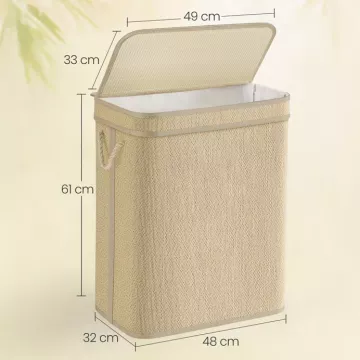 Bambusový kôš na bielizeň
