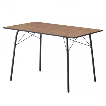 Jedlensk stl, dub artisan/ierna, 120x75x75 cm, NALAK TYP 2