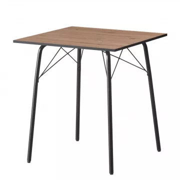 Jedlensk stl, dub artisan/ierna, 70x70x75 cm, NALAK TYP 1