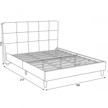 Čalúnená posteľ Bed-m160