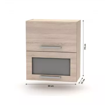 Kuchynsk linka 2,4 m, dub sonoma, NOVA PLUS