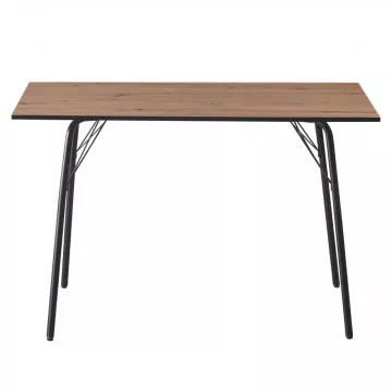 Jedlensk stl, dub artisan/ierna, 120x75x75 cm, NALAK TYP 2