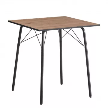 Jedlensk stl, dub artisan/ierna, 70x70x75 cm, NALAK TYP 1