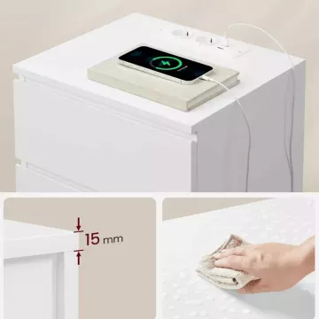 Nočný stolík ANT-E1161 WT - biely