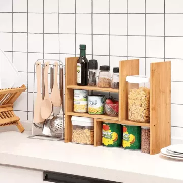 stoln� organiz�r z bambusu AUK-E1045 NAT