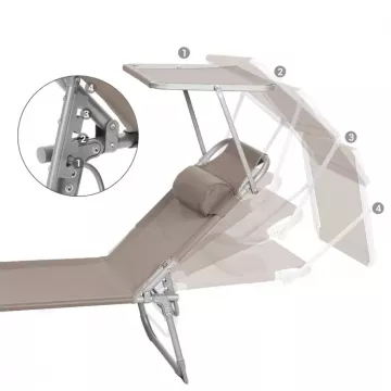 Záhradné lehátko AZL-E1192